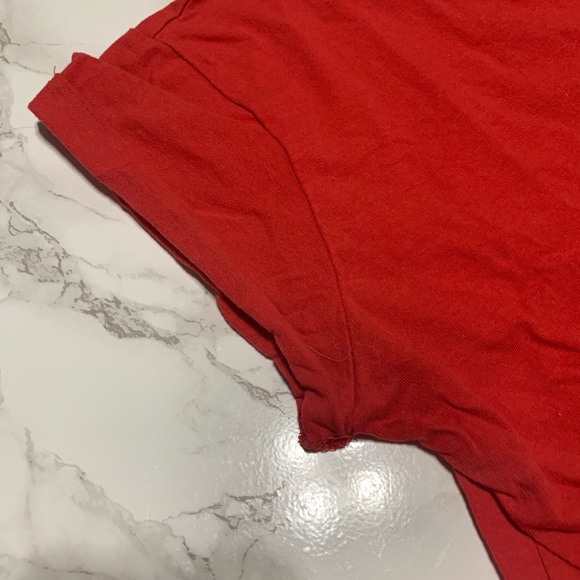 MISS VALLEY I’m fine thanks red crop top size S - Picture 3 of 3